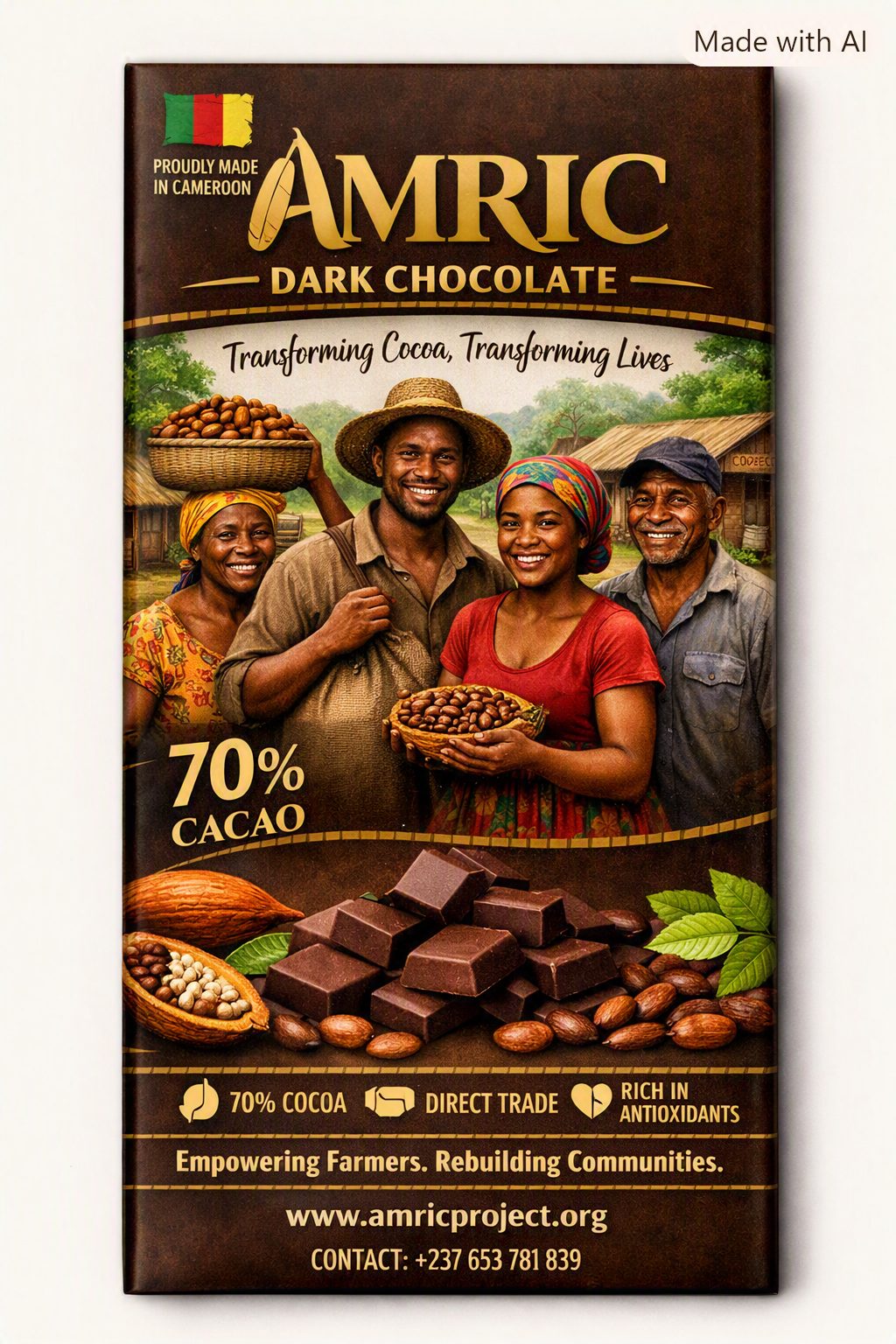 AMRIC 70% DARK CHOCOLATE